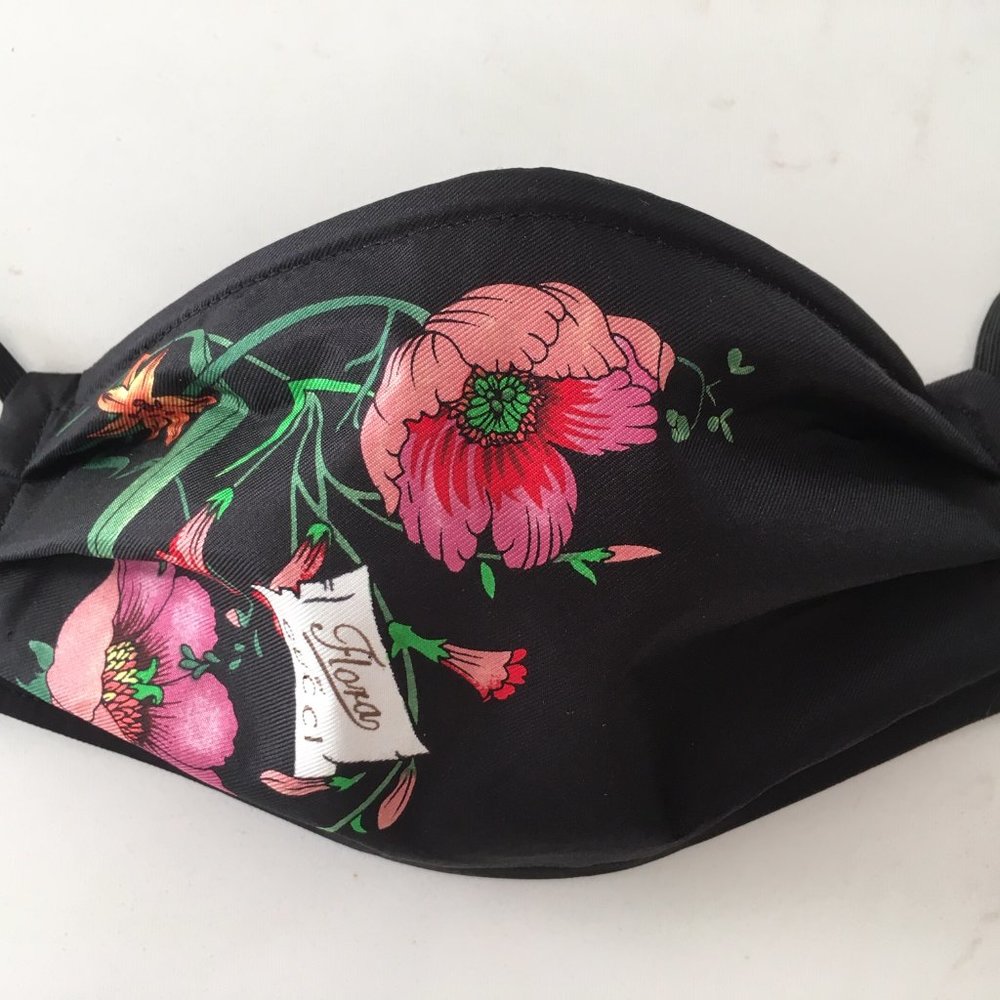 Silk Face Mask from Gucci Fabric Remnant